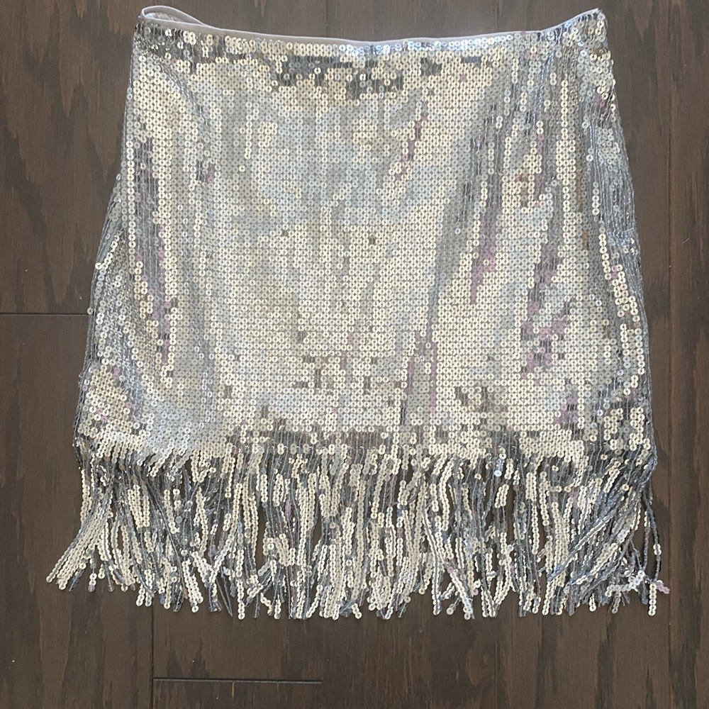 H&M NWT fringe sequin size 0 skirt - Eras Tour taylor swift